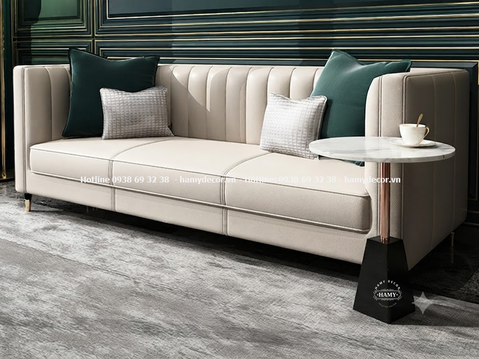 Tab Sofa Mặt Đá Chân Inox Mạ PVD – Nâng Tầm Đẳng Cấp Không Gian Sống