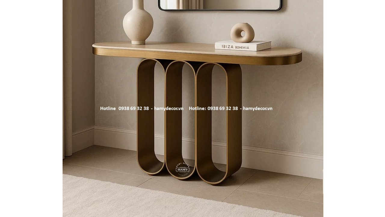 Tìm bàn console inox mạ vàng đẹp độc lạ nhất hiện nay - 199