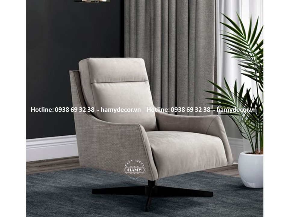 Ghế sofa đơn chân sắt tĩnh điện - 119