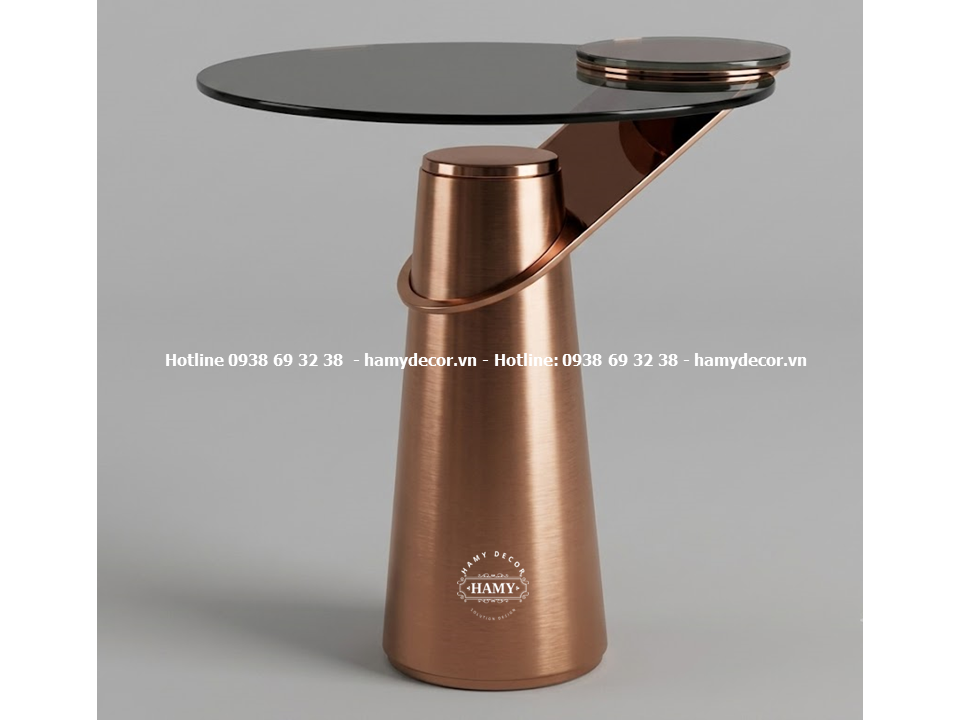 Side table, bàn tab sofa inox hồng bóng  - Mẫu mới 2026