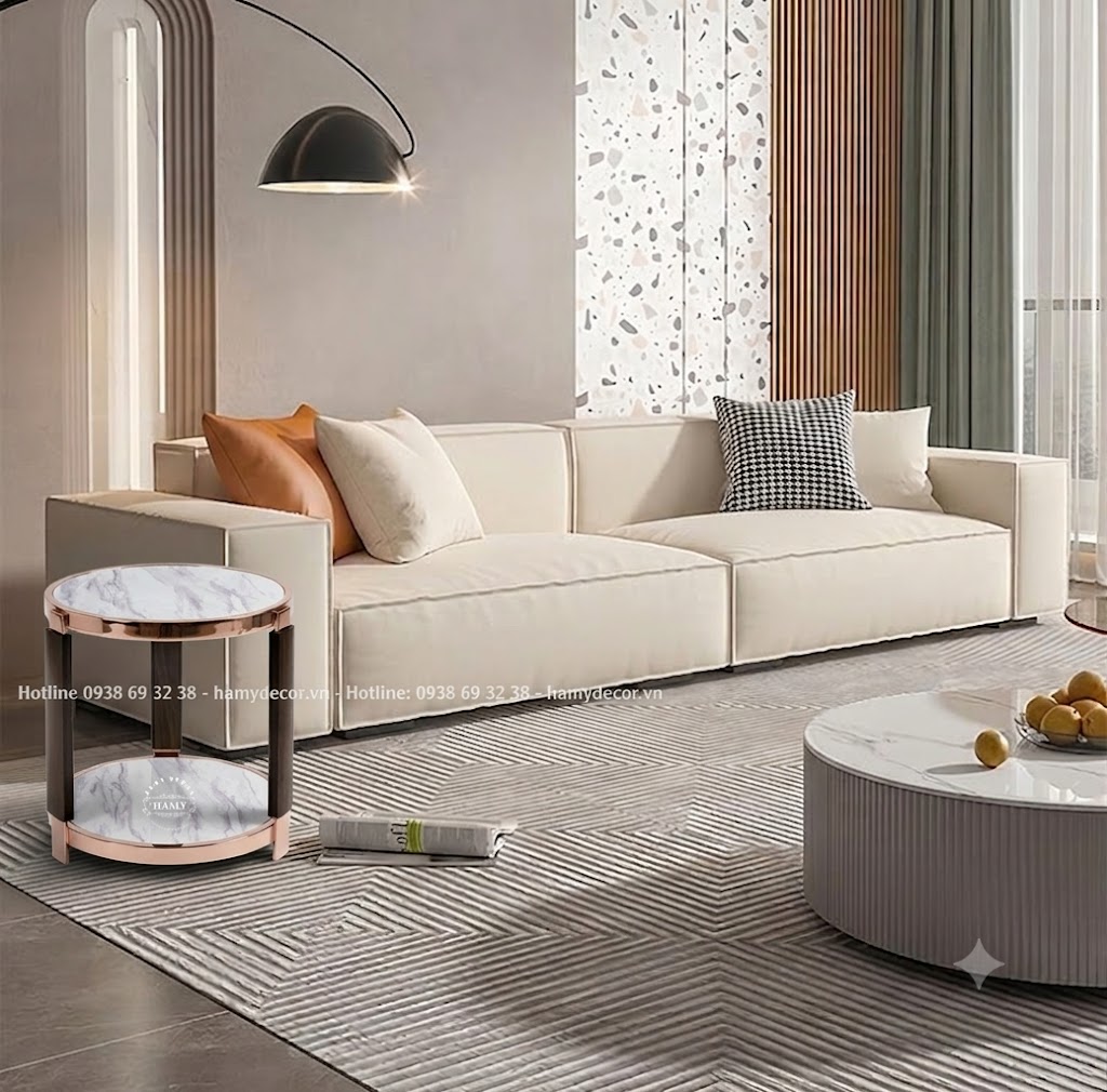 TAB SOFA INOX MẠ VÀNG | Hamy Decor