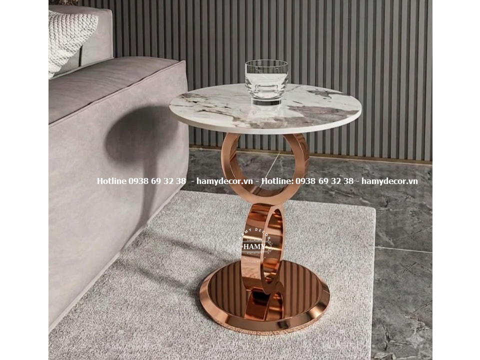 Bàn góc sofa decor cao cấp cho căn hộ hiện đại