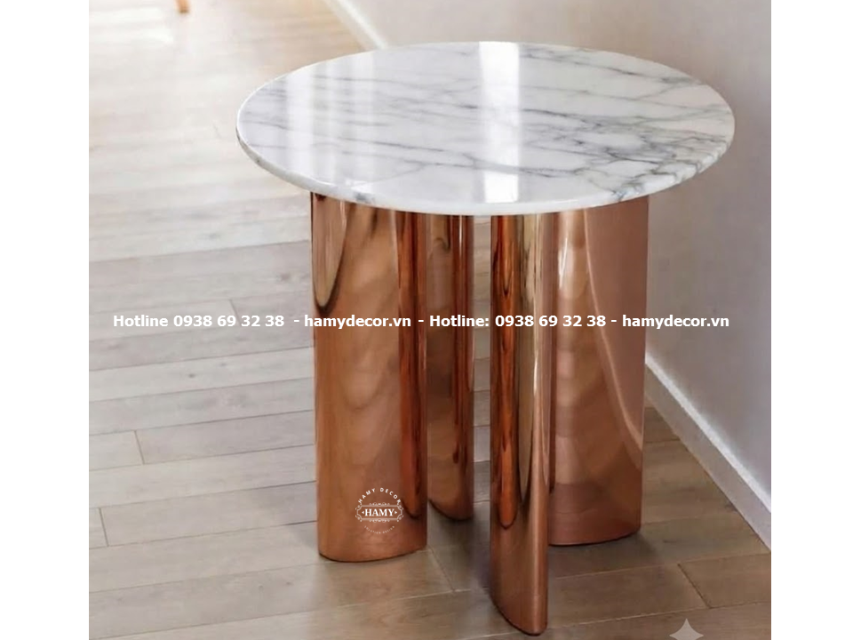 Tab sofa Bề mặt inox vàng hồng ( MIRR - ROSE GOLD) bóng gương