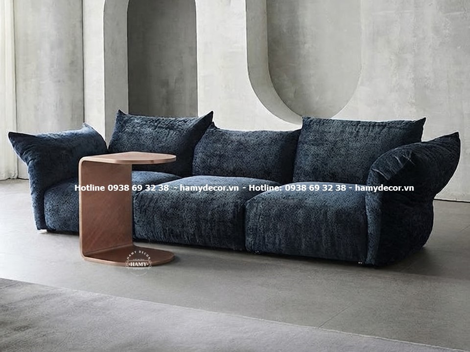 Bàn phụ (side table/tab sofa) chân inox đồng hồng xước