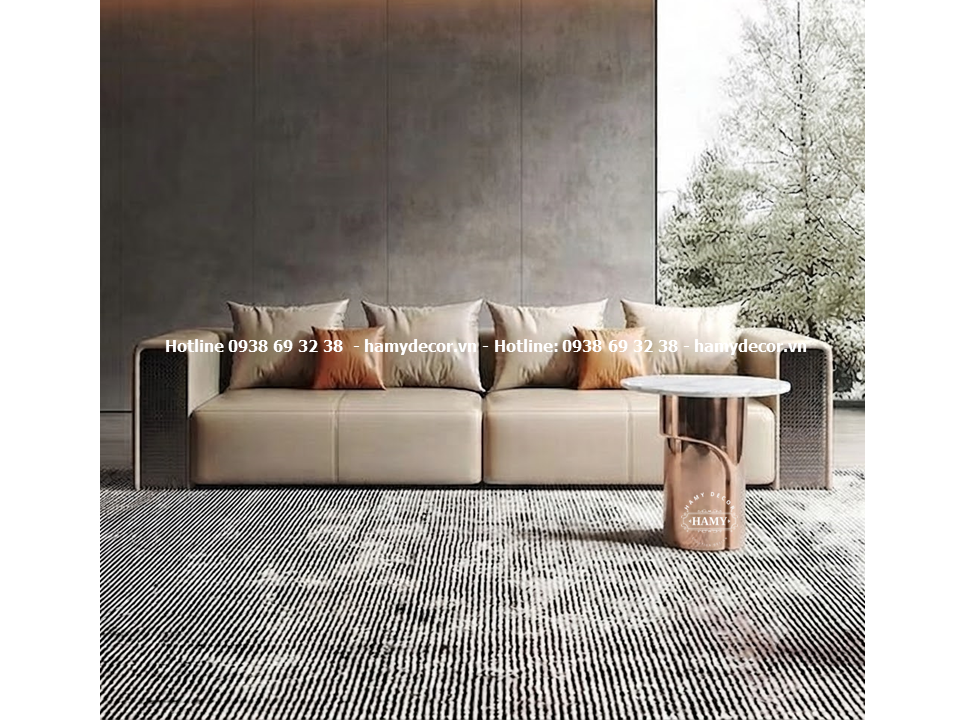 Tab góc sofa inox vàng hồng